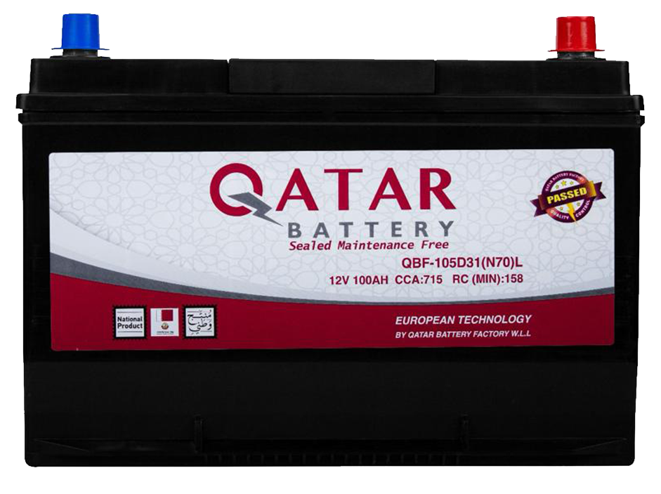 QATAR BATTERY 105D31L - 100AH 12V