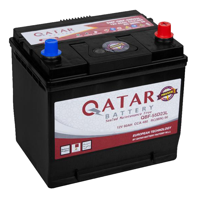 QATAR BATTERY 55D23R - 60AH 12V