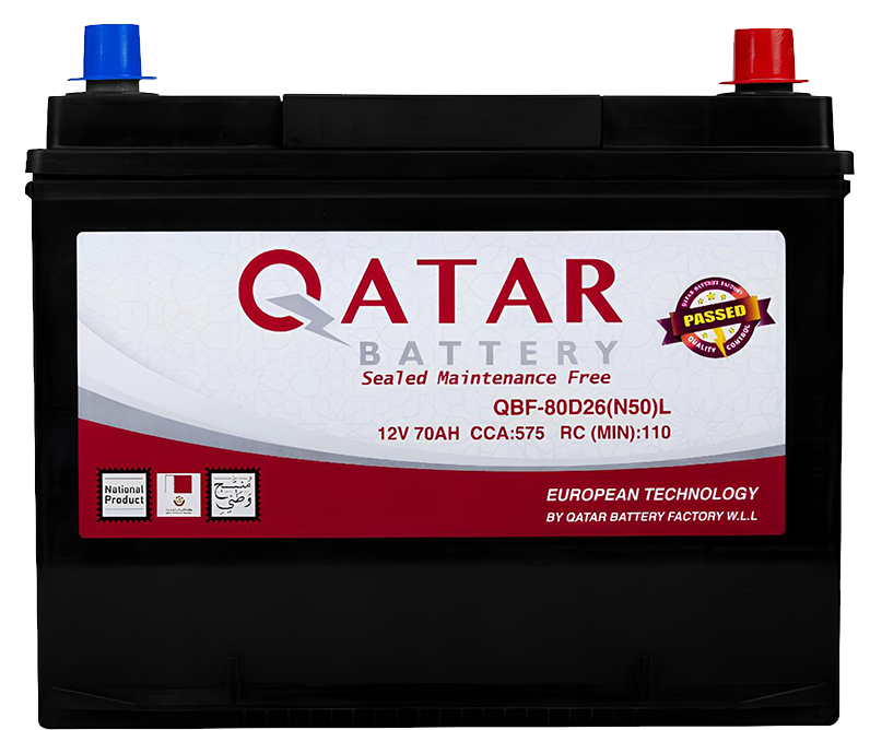 QATAR BATTERY 80D26L - 70AH 12V