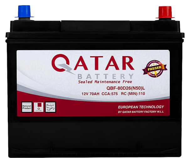QATAR BATTERY 80D26L - 70AH 12V