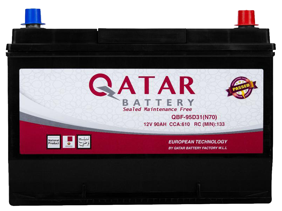 QATAR BATTERY 95D31R - 90AH 12V