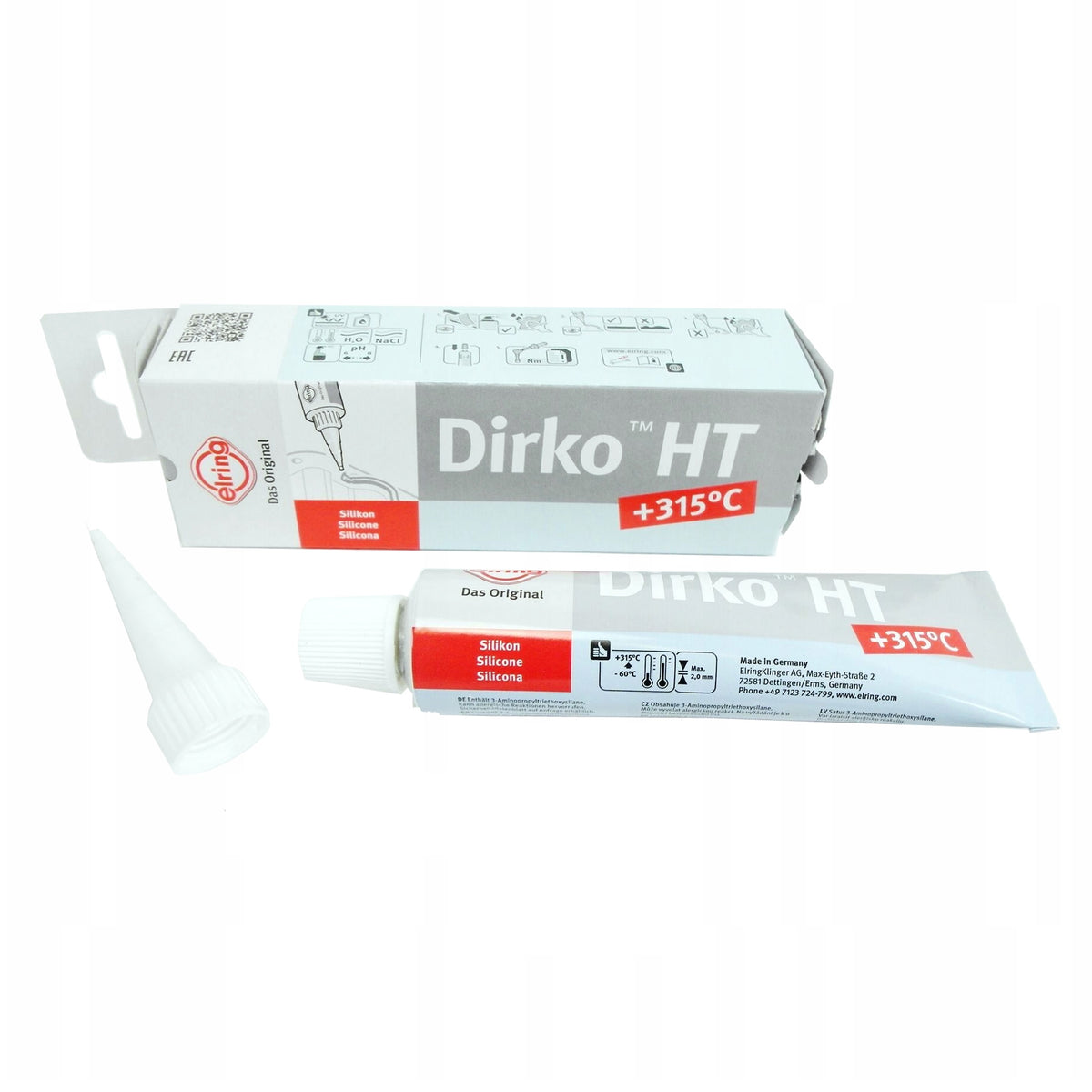 DIRKO SILICONE ORIGNAL -GASKET MAKER  036.164 / 036.161 (12PCS PACK]