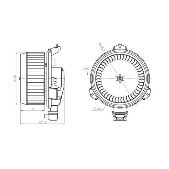 Royal spare parts Co. W.L.L, AC BLOWER MOTOR TOYOTA COROLLA - 87109-42090
